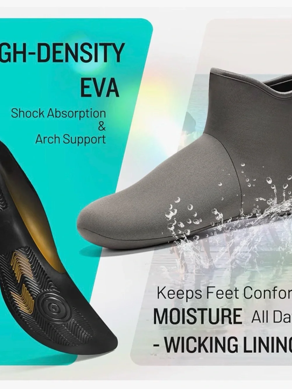 Furuian Men'S Deck Boots Waterproof Ankle Rain Boots Fishing Boots | Anti-Slip R